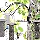 AJART Outdoor-Haken für Vogelfutterstation: Schwenkbare Hängepflanzenhalterung, 40,6 cm, für Wandhalterung, drehbarer Pflanzenhaken für Blumenkorb.