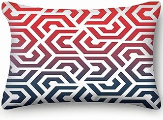 lymknumb Fundas de Almohada Decorativas Geométricas Hexágonos Modernos Funda de cojín Abstracta 20 x 30 Pulgadas 51 x 76 cm
