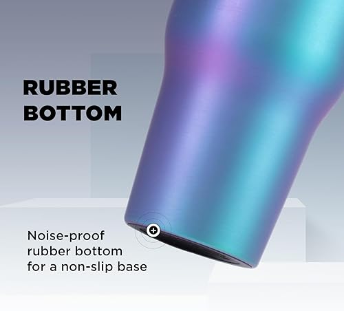 Miniatura 6 de IRON FLASK Co-Pilot - Vaso aislado con popote y tapas abatibles, botella portavasos, para bebidas calientes y frías, a prueba de fugas, agua, taza