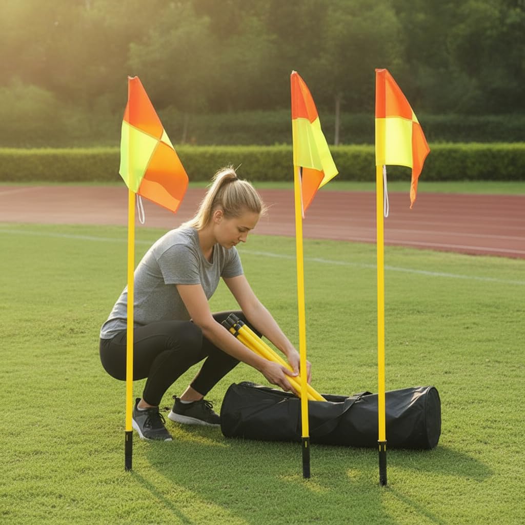 Agilità Calcio, Attrezzatura | Materiale metallico, Slalom Calcio, Sessioni all'Aperto, Per Appassionati Fitness