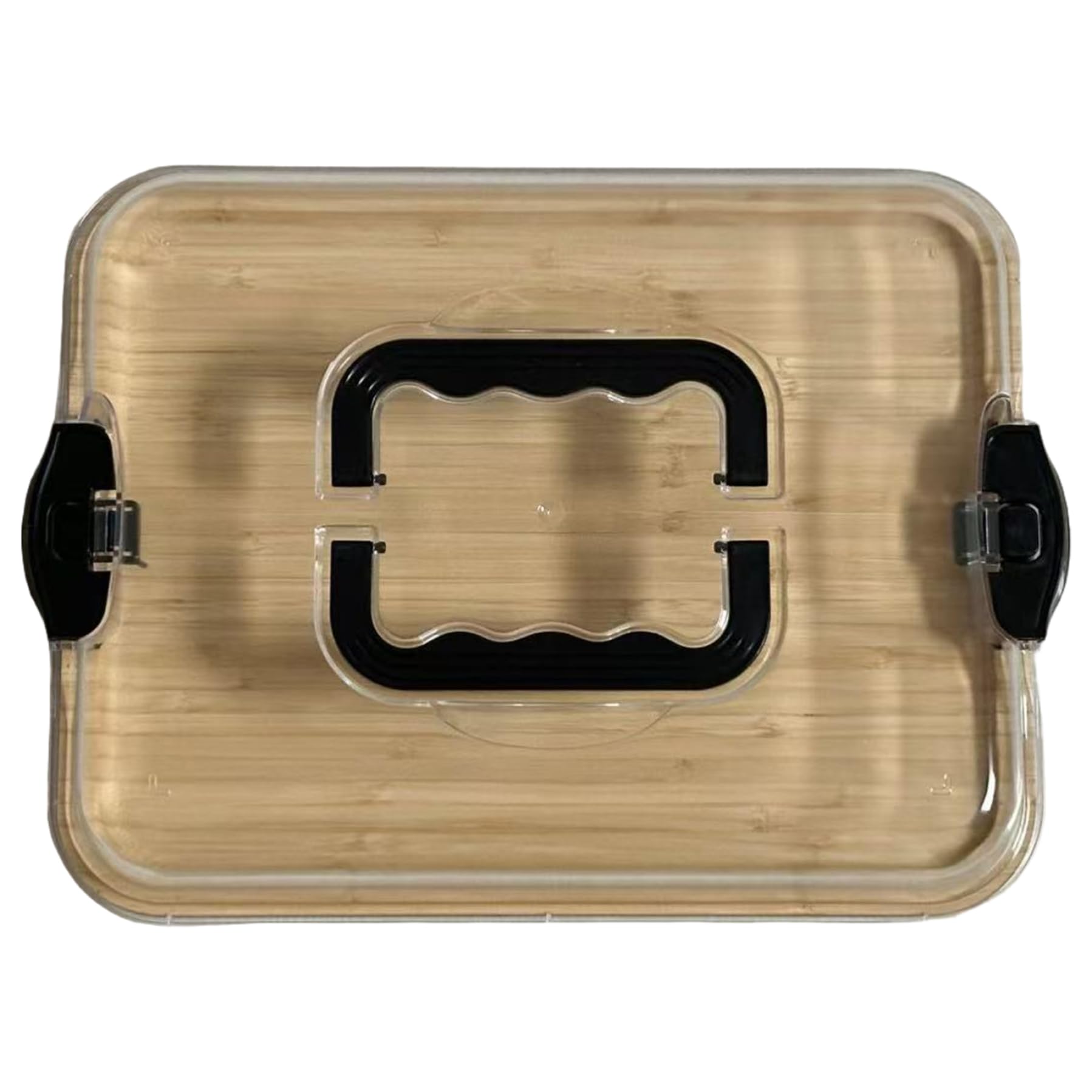Tagliere per salumi in legno con vassoio trasparente chiudibile a chiave per picnic
