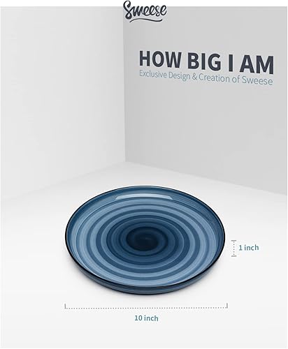 Miniatura 4 de Sweese Juego de 6 platos de 10 pulgadas y platos de 7.4 pulgadas