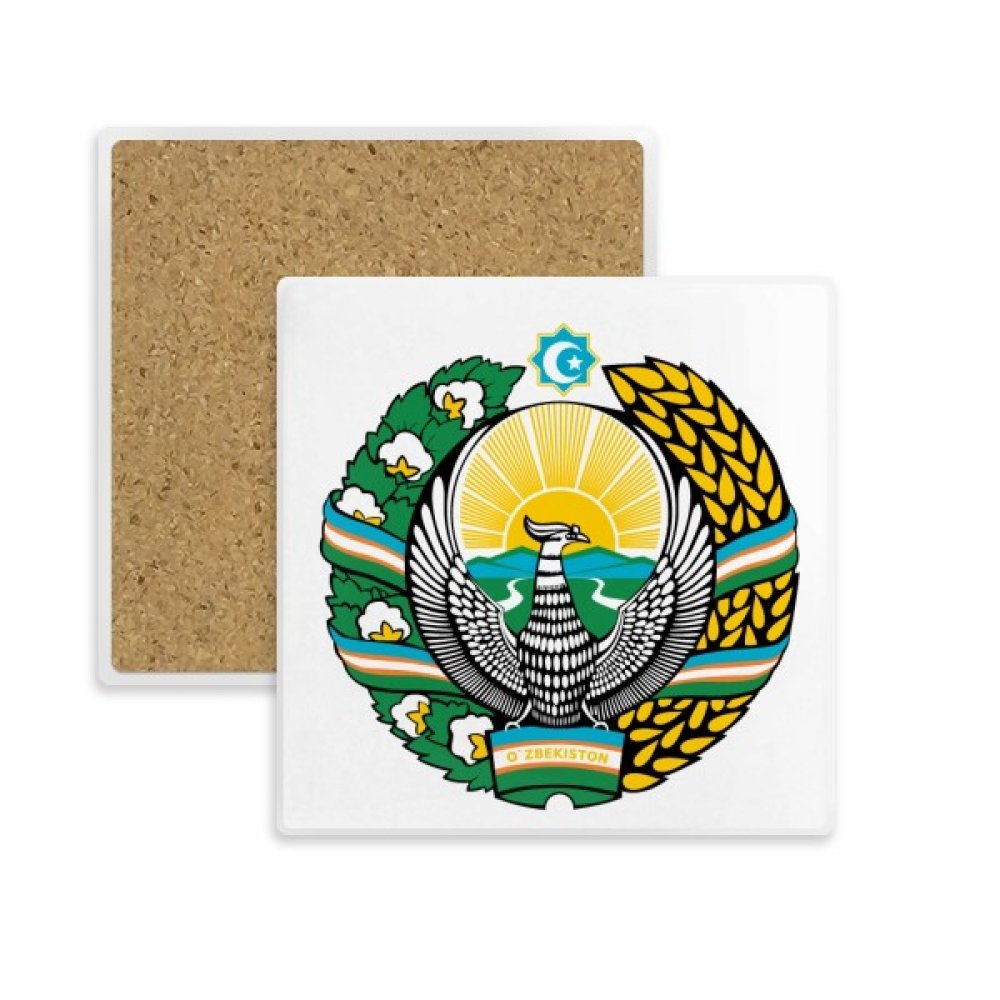 Tasse Ouzbékistan et porte-coaster en pierre, idée cadeau originale
