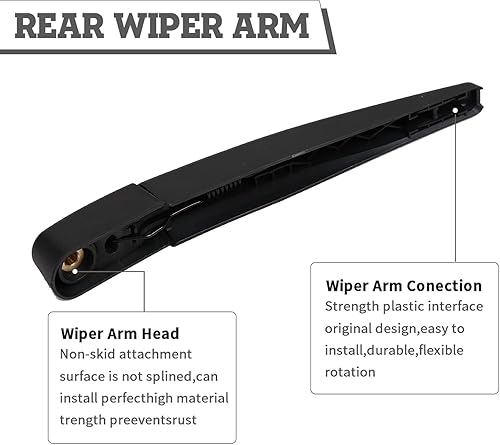 Vista 80 de Juego de tuercas de repuesto para limpiaparabrisas trasero para Jaguar F-PACE 2017-2022, conjunto de accesorios de cubierta del limpiaparabrisas