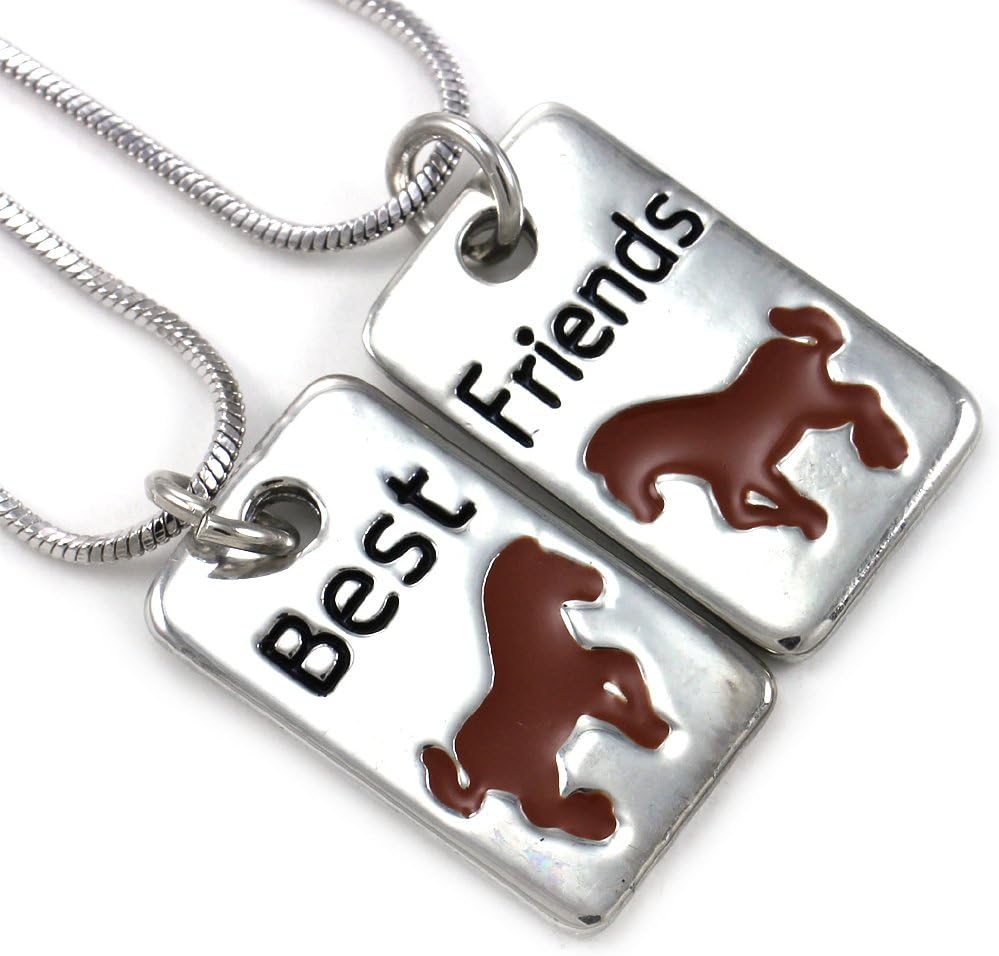 Soulbreezecollection Best Friends Forever BFF Necklace Pendant Lovers Letters Dog Tags Style Jewelry