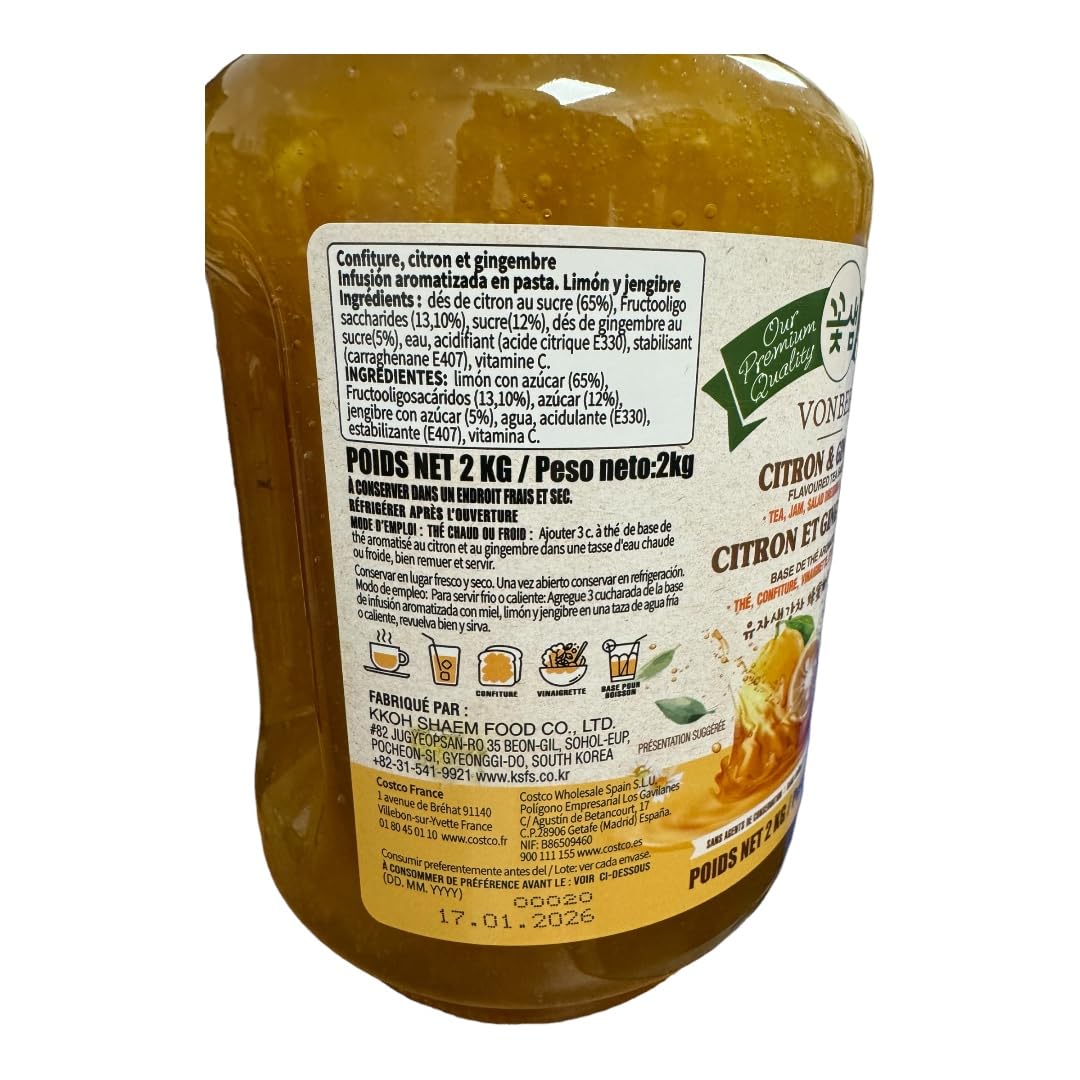 VONBEE TÈ DI CITRON E Zenzero DI MIELE 2 kg.