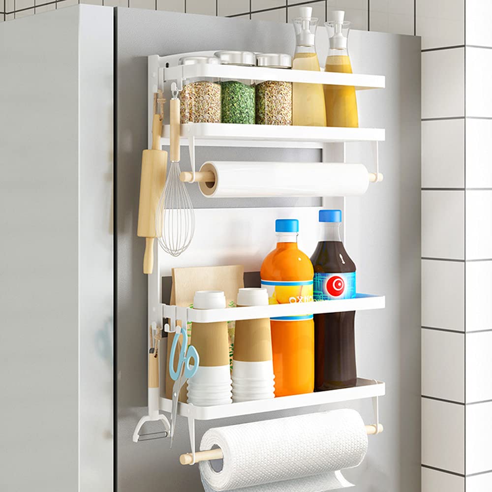 Vodoco Spice Rack, Paper Towel Holder with 2Tier