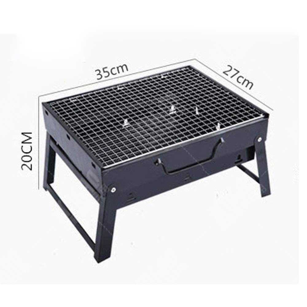 Supporto per barbecue, Griglia for barbecue for a carbone portatile in acciaio inossidabile for esterni, famiglia, picnic, campeggio 35 * 2720 cm
