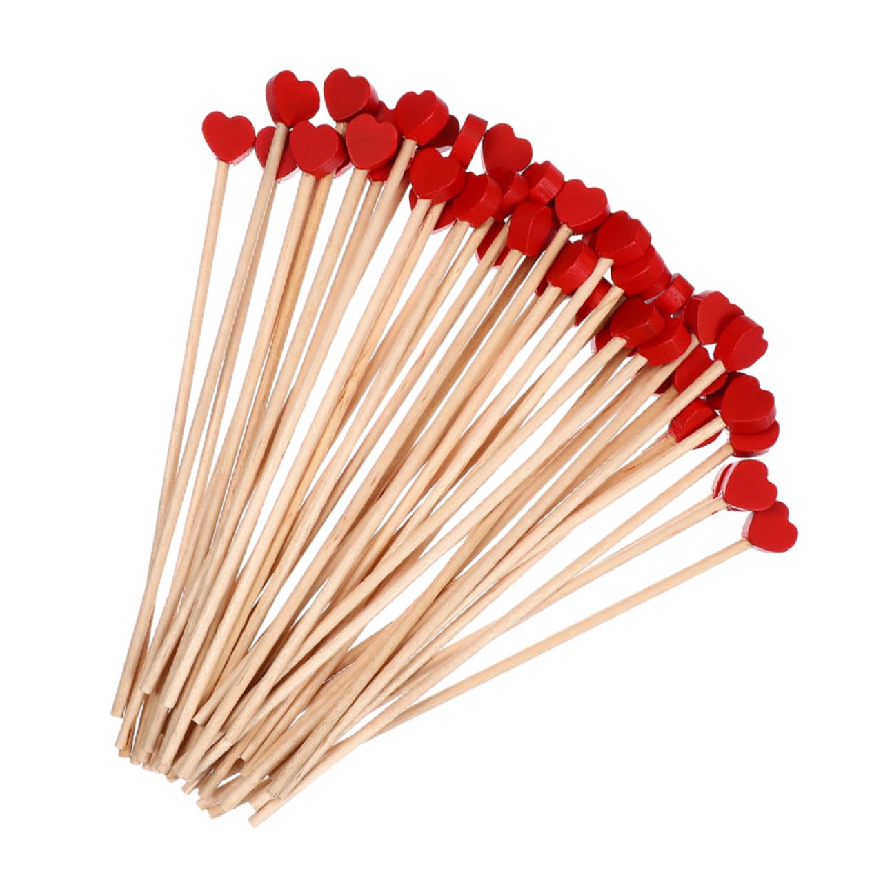 NAMOARLY Honey Stick Mixing Stick 200pcs Wooden Stirrer for Coffee Tea Cocktails Heart Shape