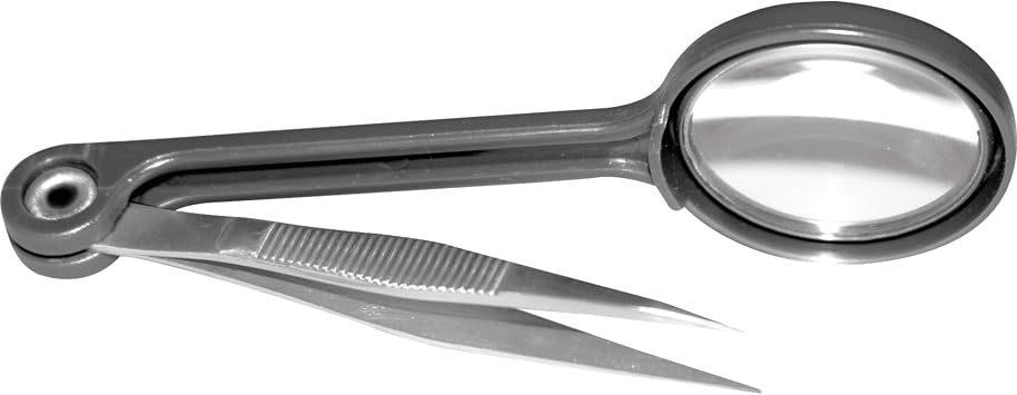 Performance Tool W3213 4 x Magnifying Glass Tweezers