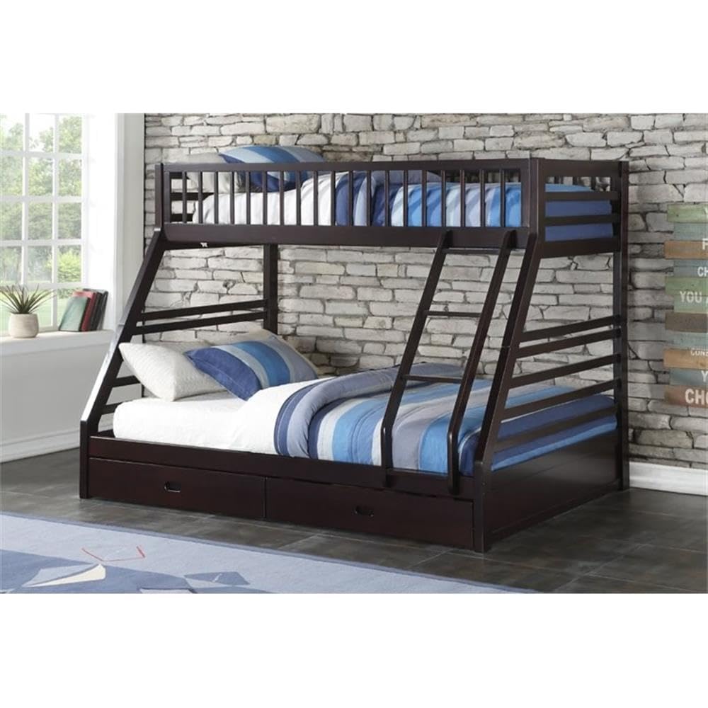 Amazon.com: ACME Furniture XL Twin/Queen Bunk Bed with Drawers