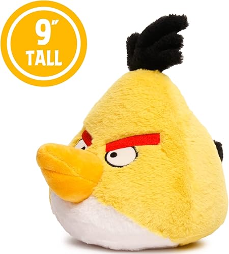 Miniatura 3 de Mighty Mojo Angry Birds - Chuck - Yellow Bird - Muñeca de peluche coleccionable de 9 pulgadas - Con licencia oficial - Muñeca súper suave para niños