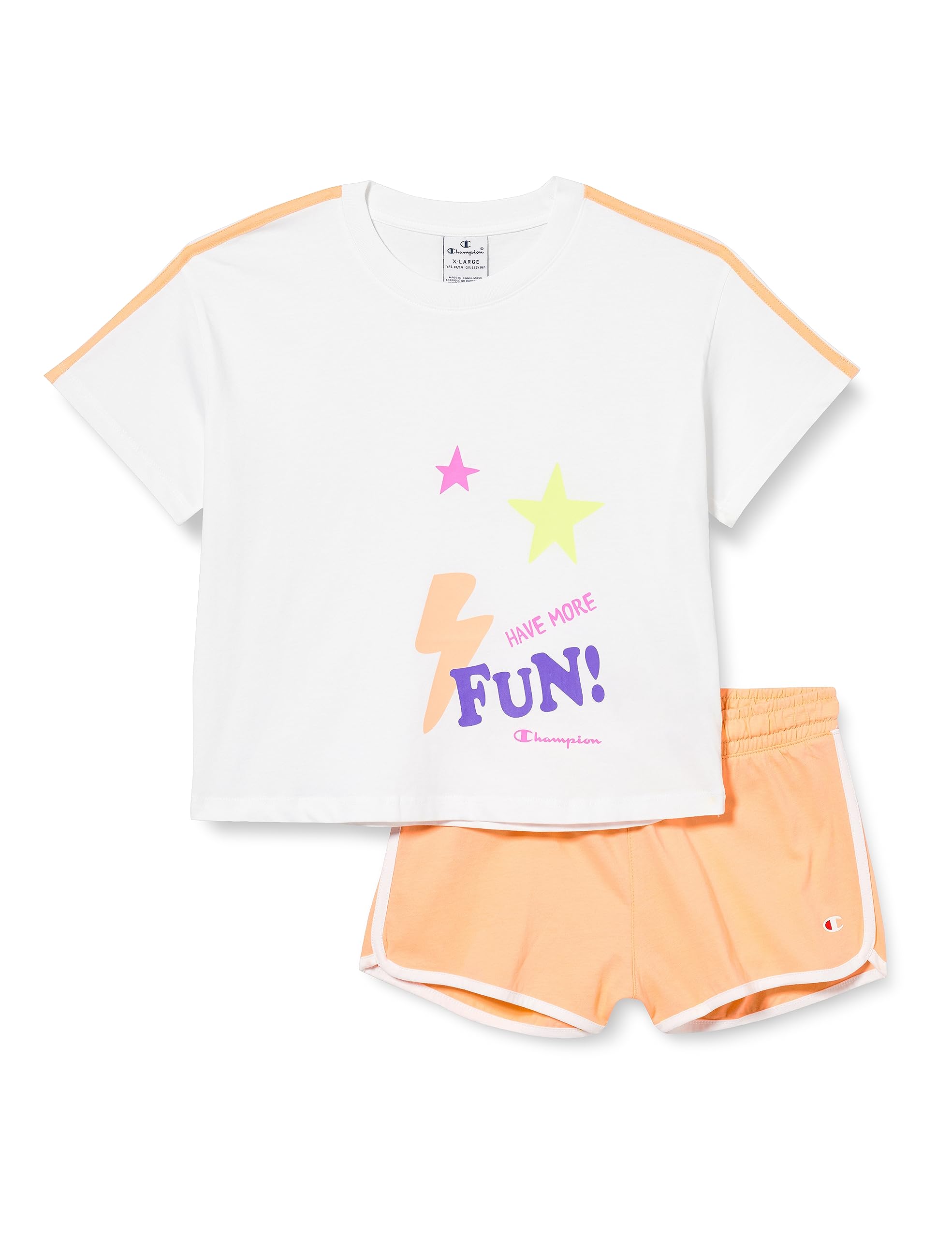 Camiseta y pantalones Champion niñas ropa deportiva infantil de verano 6
