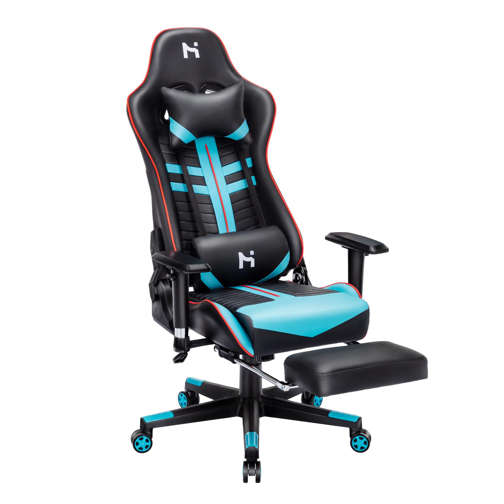 Silla Gaming Blanca HLONONE Silla Gaming Ergonu00f3mica, Silla