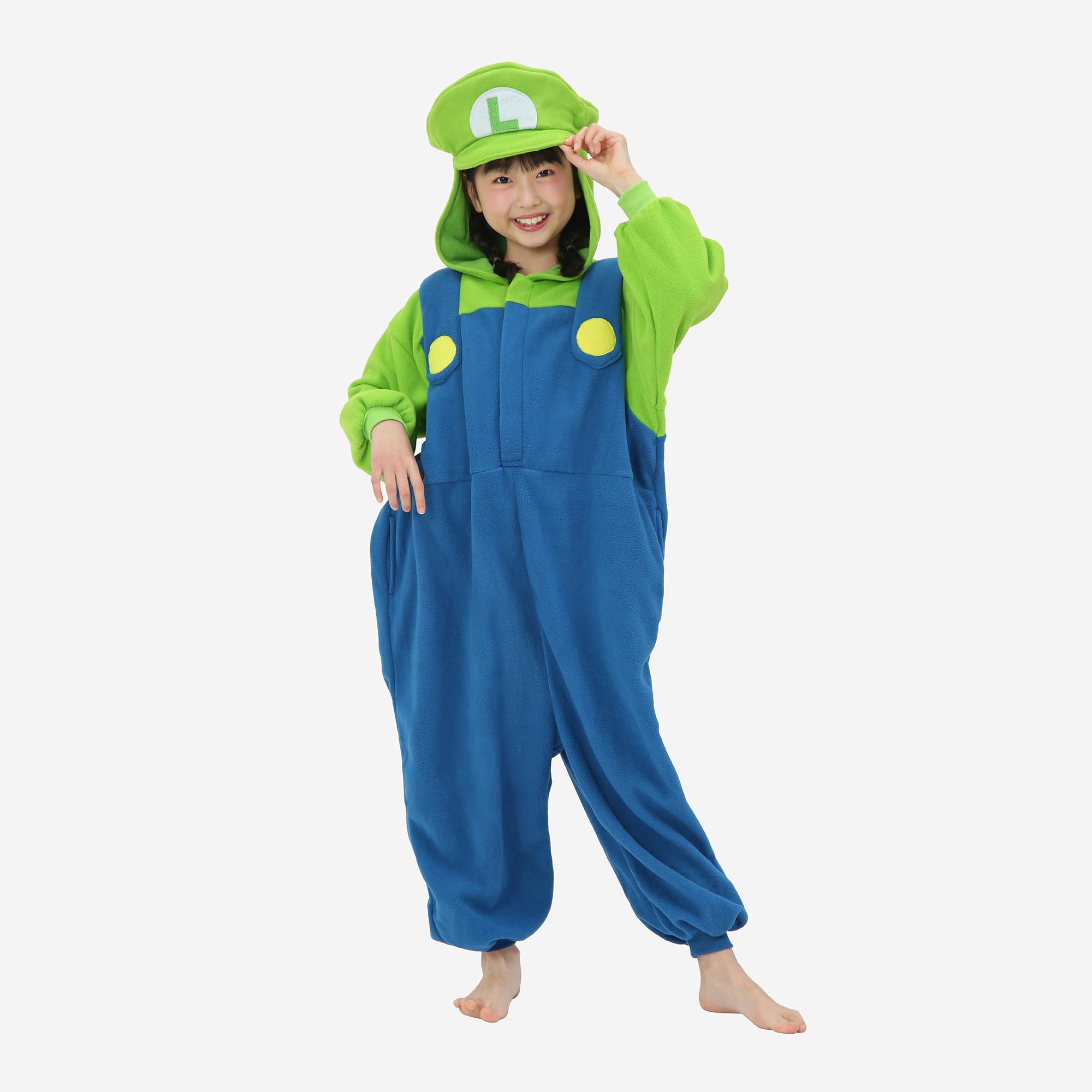 Amazon.co.jp: [SAZAC] スーパーマリオ ルイージ KIDS着ぐるみ [130