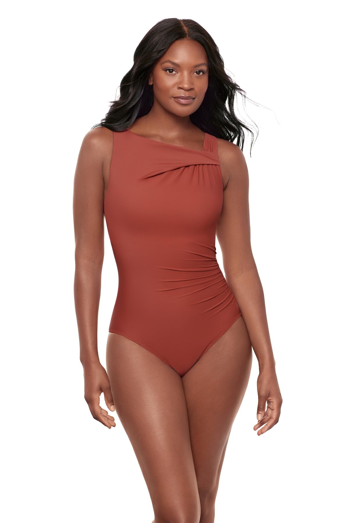 Miraclesuit Womens Swimwear Starr Underwire One Piece Swimsuit