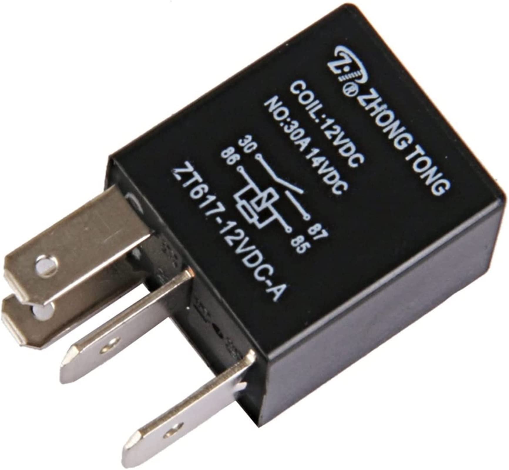 LKPEHTAGN Relay Car Truck Auto Automotive DC12V 30A 30 AMP SPST Relays 4 Pin 4P