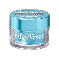 Vista 7 de Red by Kiss Edge Fixer 24 Hour Maximum Hold Edge Wax No Flaking Biotina B7 Gel para el cabello con infusión de biotina B7, 1.01 onzas líquidas
