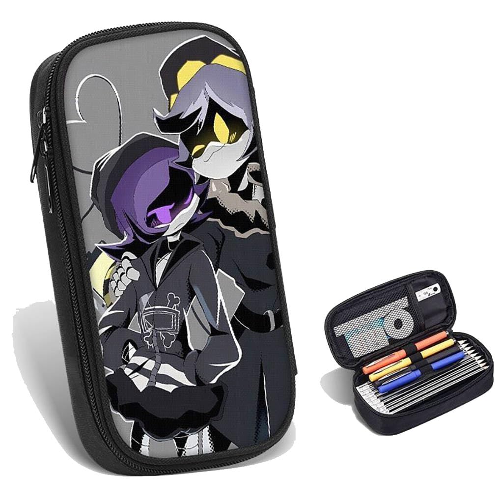 Murder Uzi Drone Pencil Case | Stylish, Practical, and Large Capacity Pencil Pouch | Versatile Storage for Stationery, Toiletries, Makeup, Travel & Office Supplies (Purple-4)