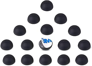 Sound Addicted - Subble 0.6'' (16 Pack) Silicone Feet Isolators for Small and Medium-Sized Electronics, Non-Skid Hemisphere with Adhesive (Sustain up to 12lb) | Subble