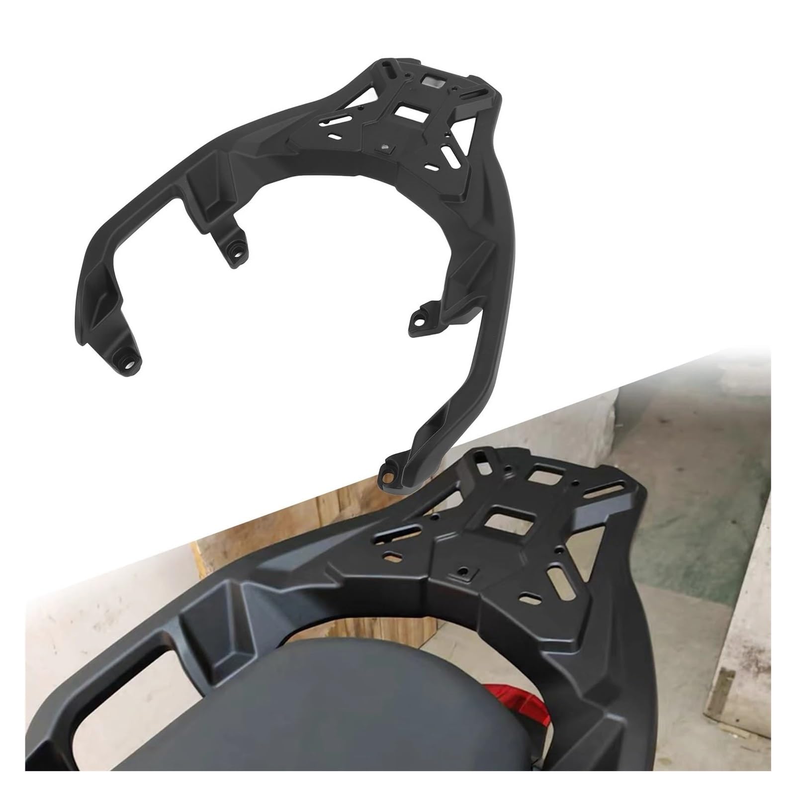 Equipaje Motocicleta Portaequipajes Trasero para Motocicleta para BMW C400GT C400X Soporte De Carga Seguridad Mejorada Aleación Aluminio