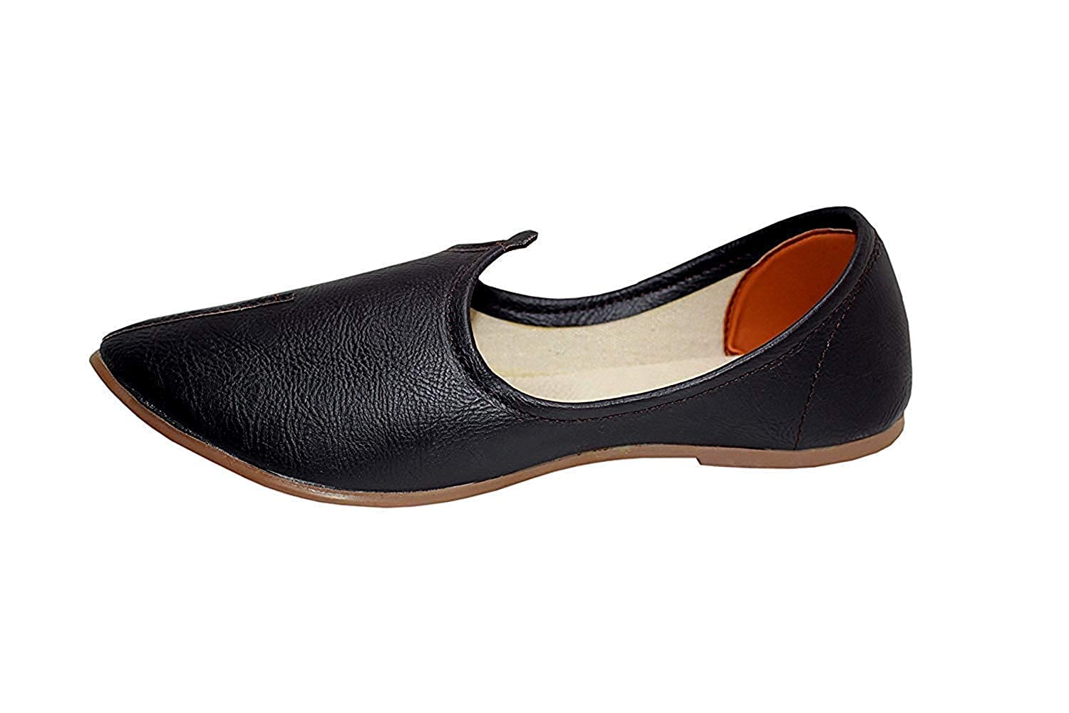 RANAC Mens Black Leather Punjabi Jalsa Jutti, Rajasthani Hand Made Rewari (Black, Numeric_11) (B0B7WSW6WP) Amazon Price History, Amazon Price Tracker