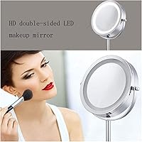 Vista 3 de Bathroom Vanity Mirrors Mirrors with Lights 10x Magnifying Lighted Makeup Mirror Double Sided Round Magnifying Mirror Standing