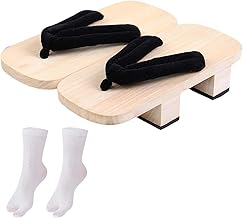 Baoblaze Wooden Clogs Japanese Shoes Geta Shower Sandals Traditional Casual Flip Flops for Men Women Sandals Travel Slippers