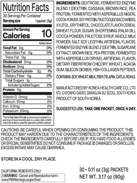 Miniatura 3 de RAWEL Enzimas digestivas de fermentación Well Up (0.11 oz x 30 ea)  (Cruch ChocoPiña) (0.11 oz 30 palitos, chocolate)