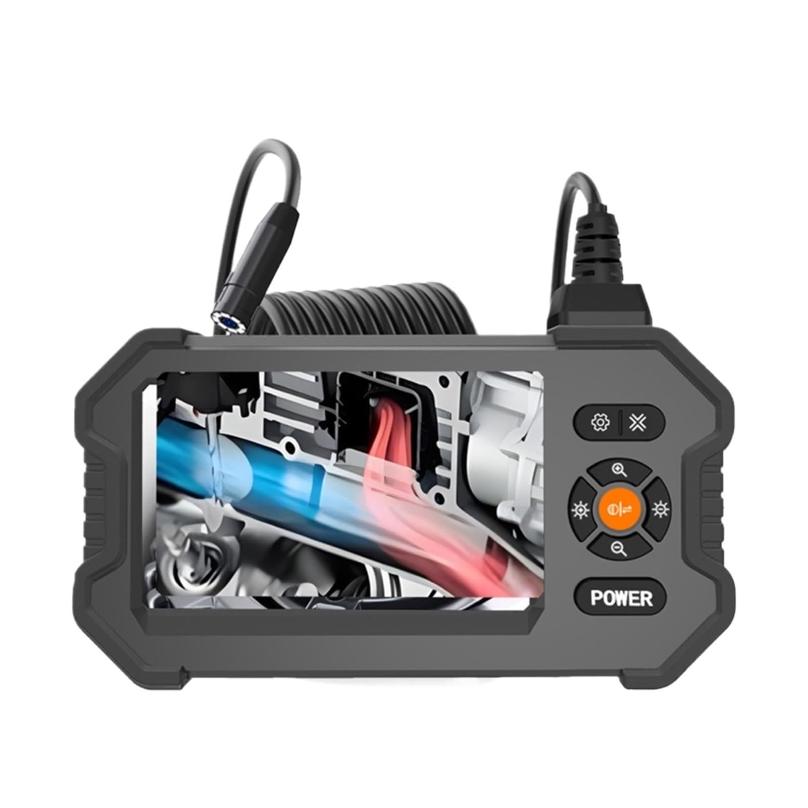 YNIYUJKL Camera, Endoscope 2.9Cm Short Camera 4.3 Inch Screen Hd 1080P Pipeline Inspection Waterproof,For Wall Automotive Engine