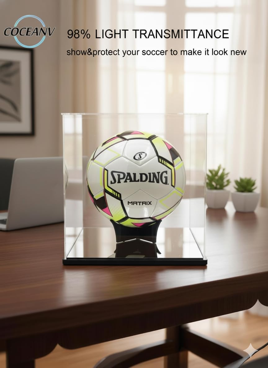 Amazon.co.jp: サッカーボールディスプレイケース、自己組み立て式