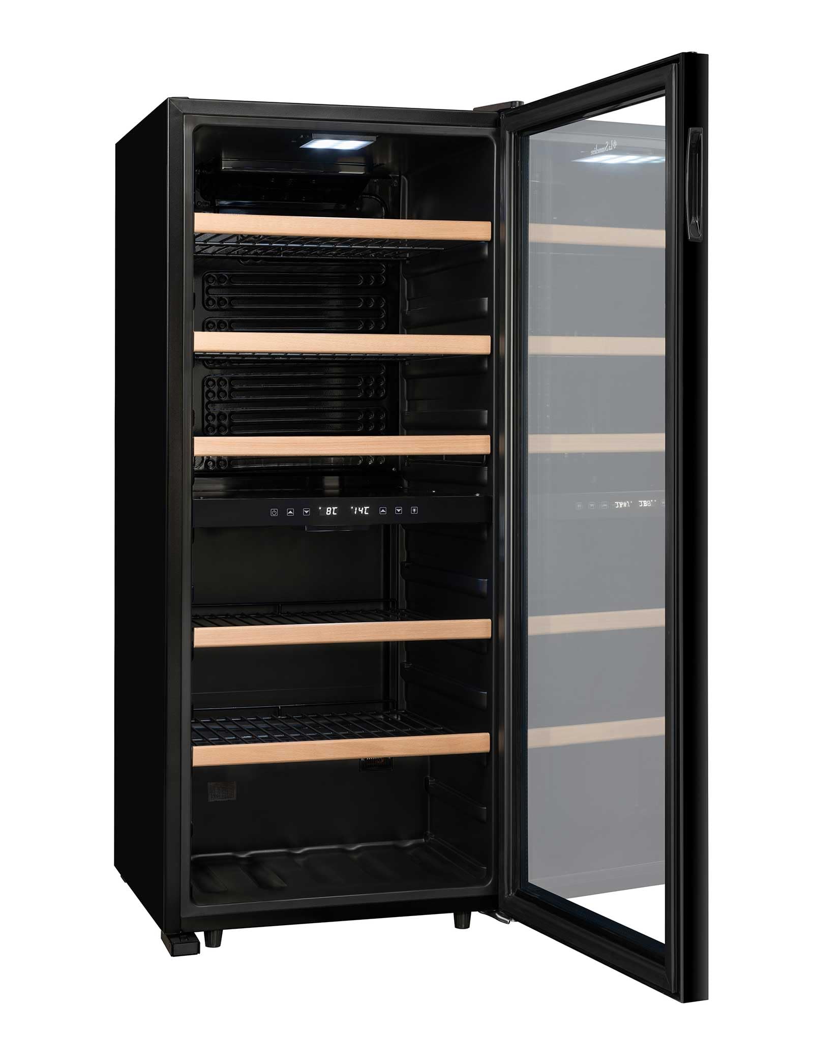 LA SOMMELIERE Cave de mise à température double zone LS102DZBLACK 102 Bouteilles