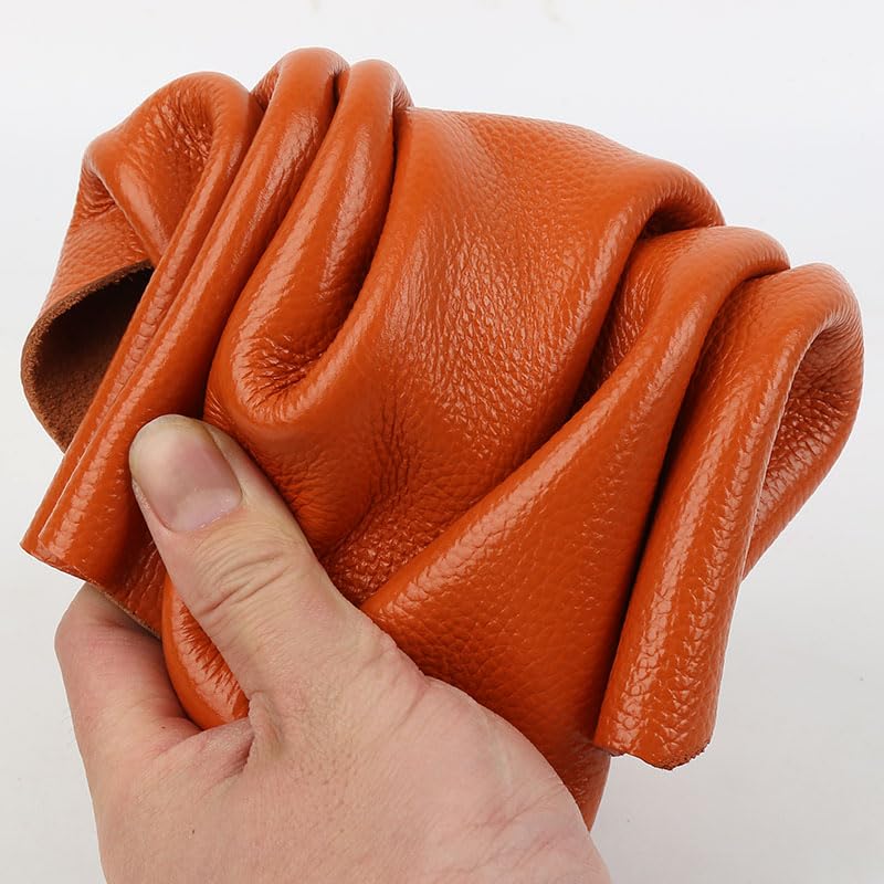 WEIDU Cuero de Vaca de Grano Completo de 2mm de Grosor, artesanía de Cuero curtido Vegetal, cinturón DIY, Bolso de Cartera, Tela de Cuero Genuino