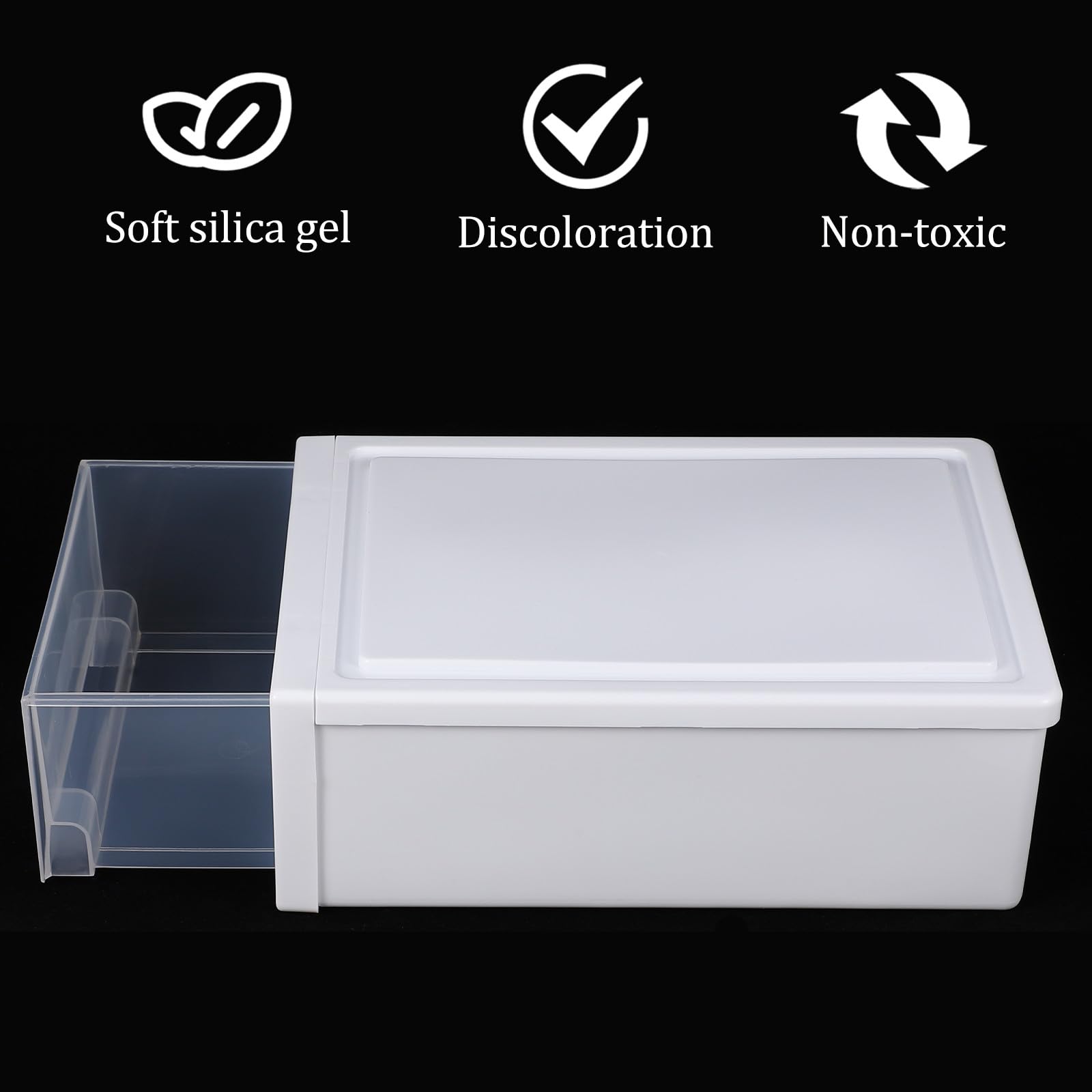 Contenitore Cassetto Armadio Plastica Trasparente 5#l 2 Pezzi