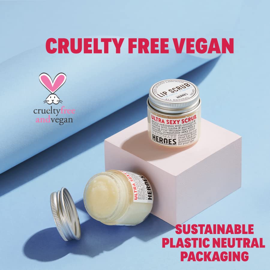 Miniatura 3 de Exfoliante labial 100% natural para labios suaves y lisos, exfoliante labial vegano exfoliante suave para labios agrietados y secos. Juego de 2