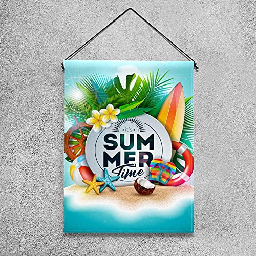 Drapeau de jardin tropical double face en polyester haut de gamme