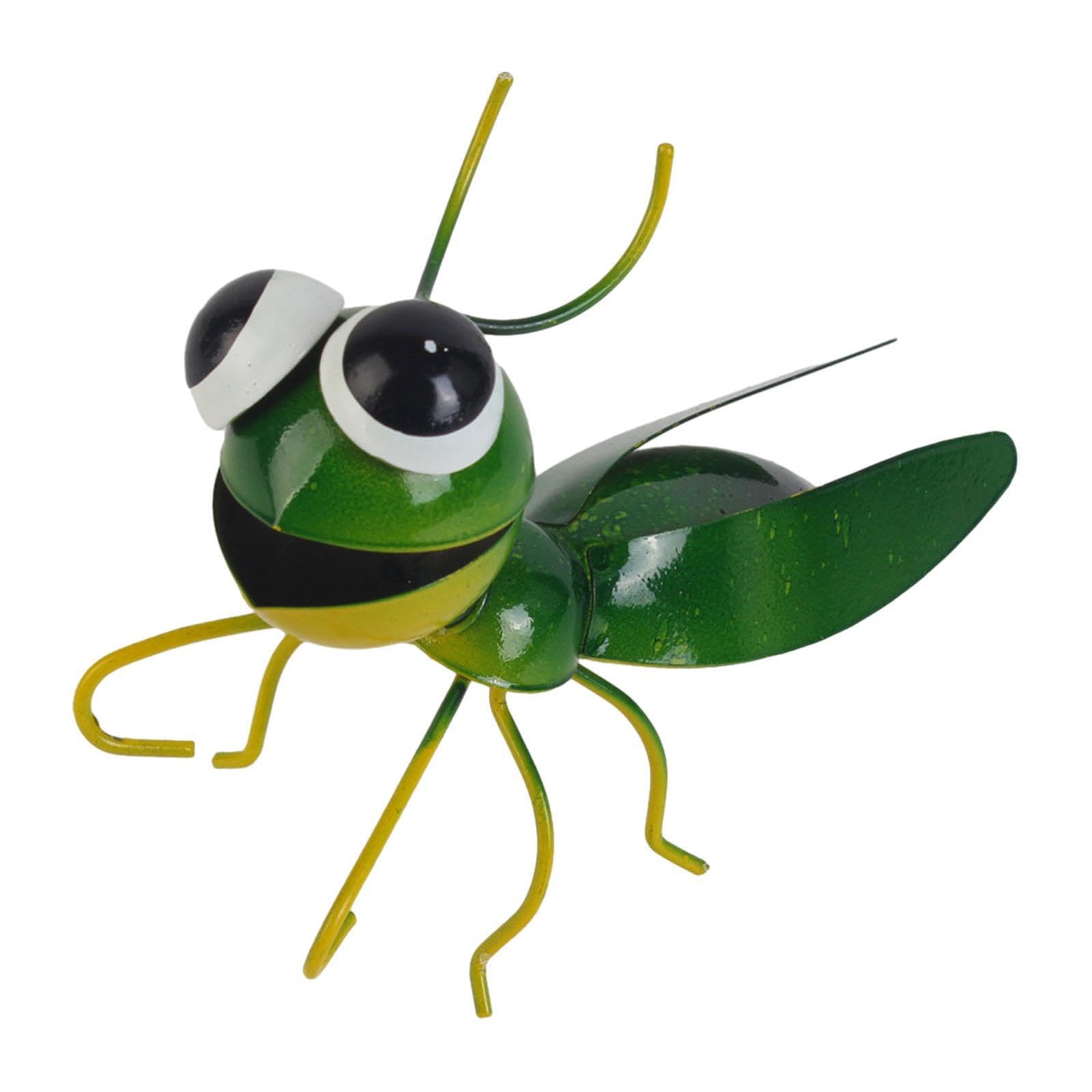 Zambuph Cute Ornament Hanging Animal Statue Captivates Attention Enriching Garden With Whimsical Elements Patio Flower Pot Hugger Ornament for Creative Crafts, Grasshopper