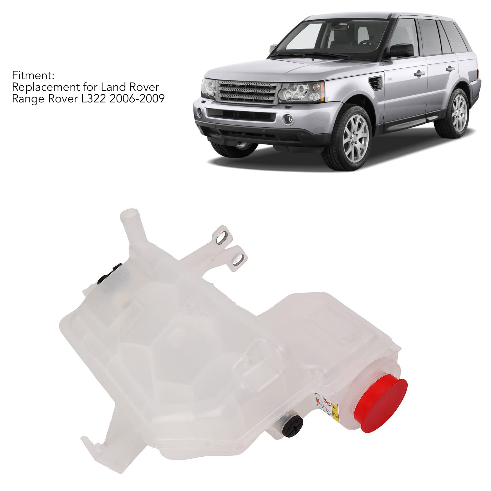 ANGGREK Tanque de Expansión de Refrigerante del Motor, Construcción ABS, Reemplazo para L322 2006-2009, Garantiza una Temperatura y un Rendimiento óptimos del Motor