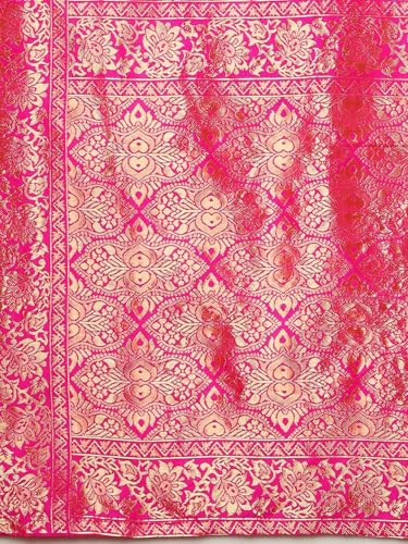 Image of Women's Banarasi Saree Pure Kanjivaram Silk Saree Soft Design Wear Pattu Sarees Cotton With Blouse Piece Kanchipuram for Wedding new ladies sadi