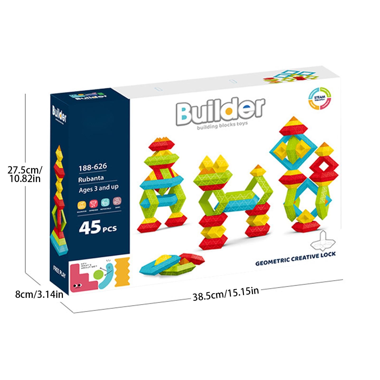 Amazon.co.jp: ピラミッド組み立てセット、感覚組み立ておもちゃ、STEM