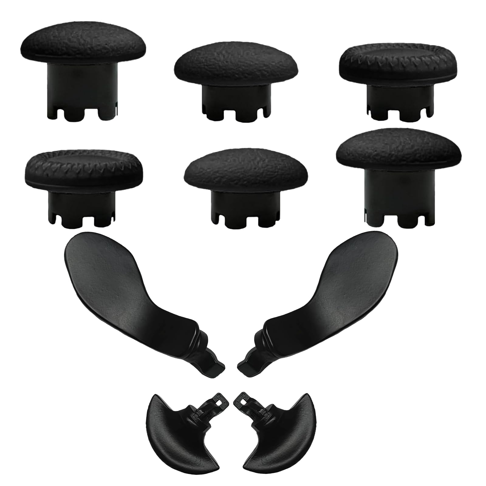 10 Pack Metal Paddles Replacement for PS5 Dualsense Edge Controller 6 Metal Thumbsticks Triggers Buttons Repair Parts for