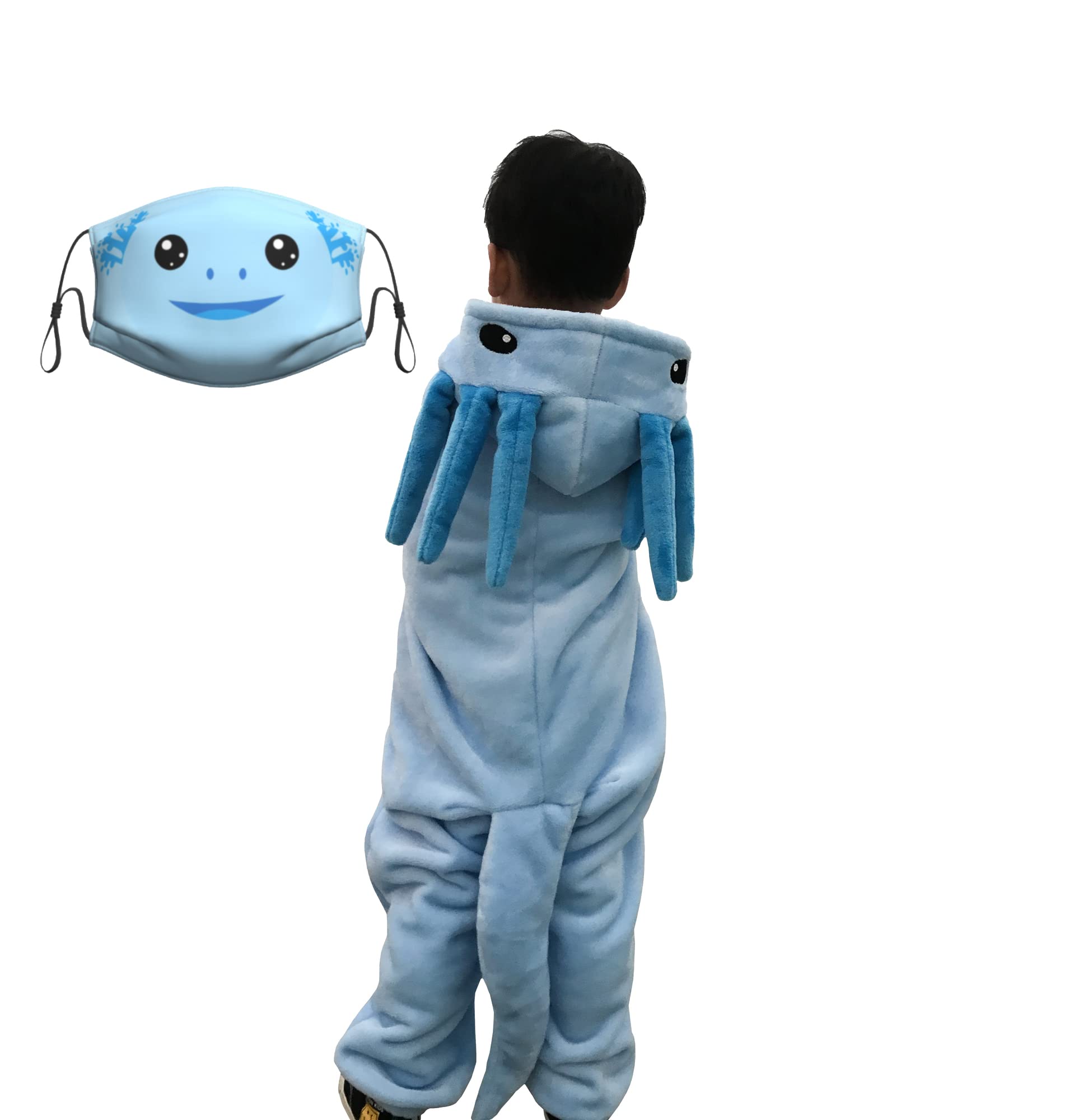 JOYHY Kids Animal Vest Hoodie - Plush Fleece Cosplay Costume, Unisex Sleeveless Hooded Vest - View #2