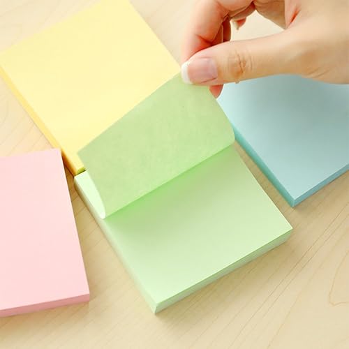 Miniatura 3 de Early Buy - Notas adhesivas de 3 x 3 pulgadas, 6 colores pastel, 100 hojas por bloc