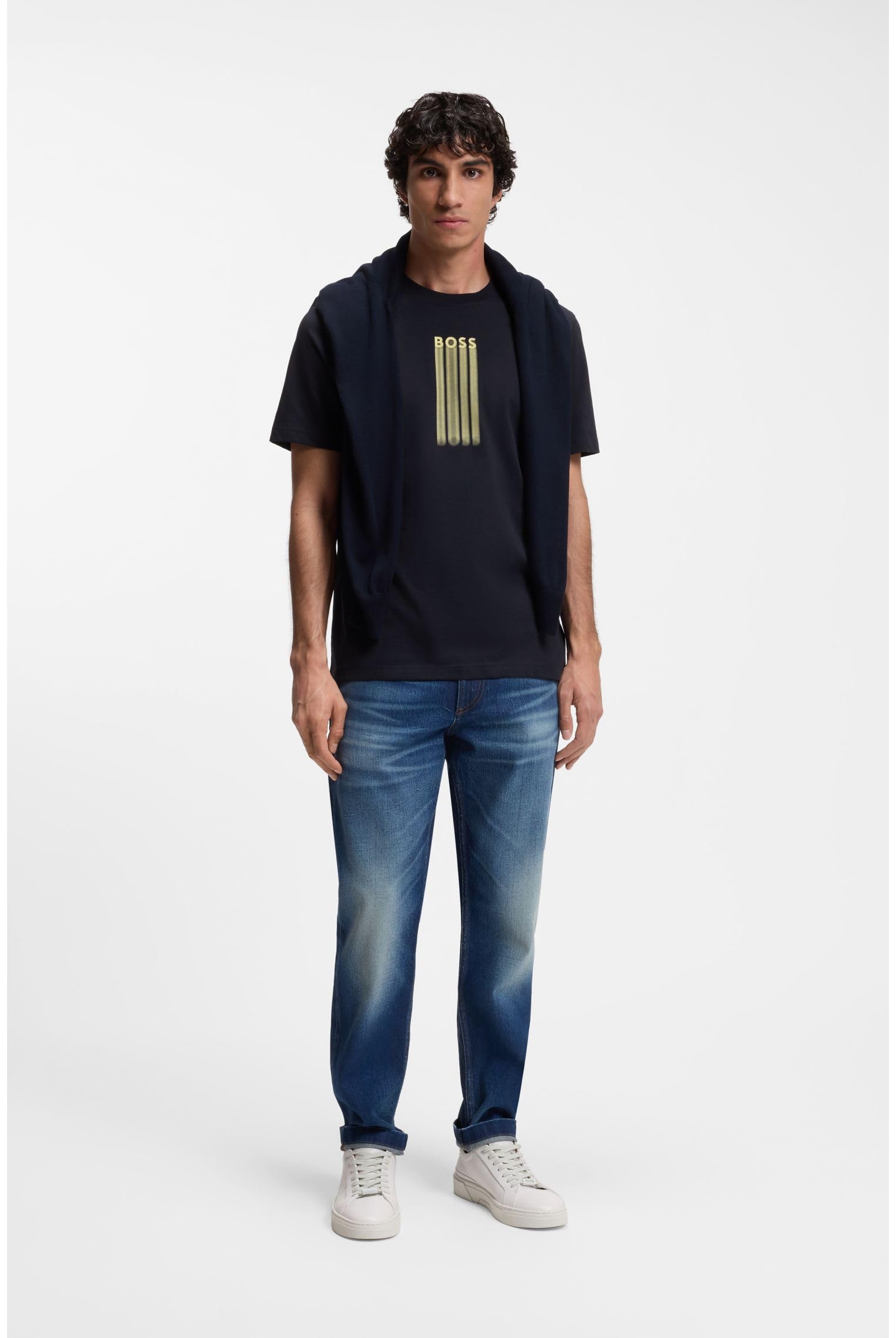 T-Shirt Aus Baumwoll-Jersey Mit Logo-Artwork