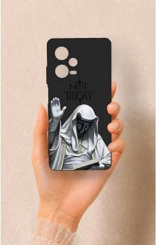 Redmi Note 12 Pro 5G Uyumlu Not Today Desenli Silikon K l f, Siyah