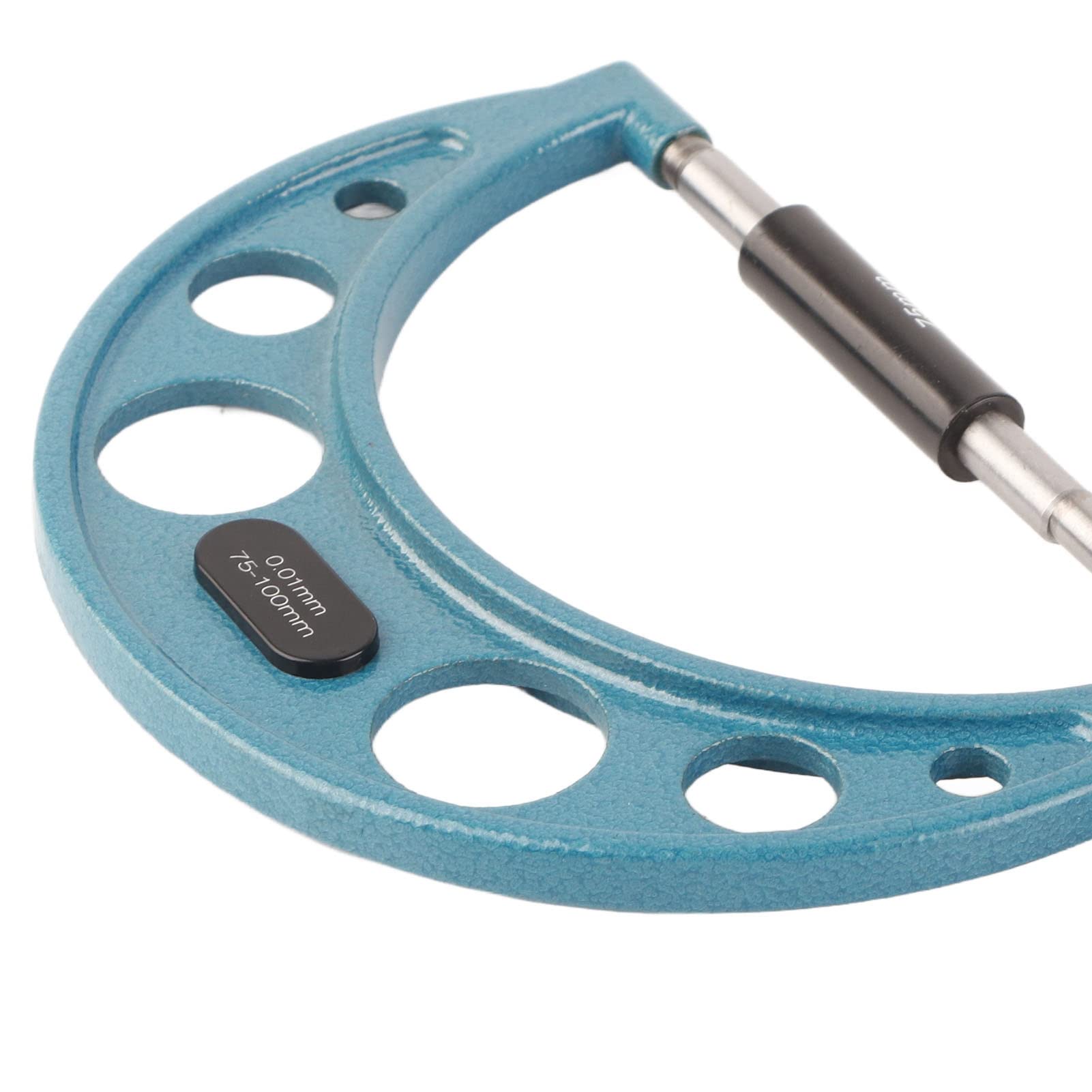 Micromètre Extérieur en Acier Inoxydable, Outil de Mesure avec épaisseur en Acier de Haute Précision de 0,01 Mm (75-100mm)