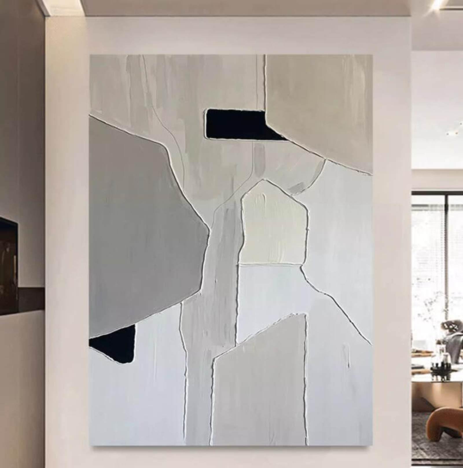 Peinture à l'huile sur toile peinte à la main art mural abstrait premium