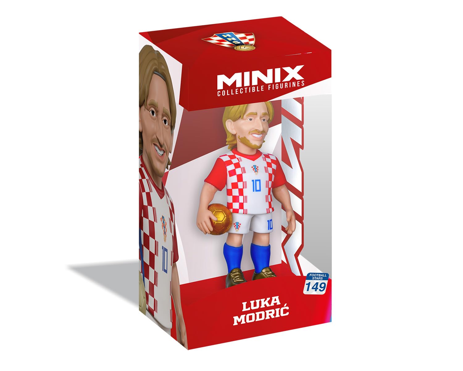 MINIX - Gwiazdy piłki nożnej - Mistrzostwa Świata #149 - Chorwacja - Modrić - Figurka kolekcjonerska 12 cm