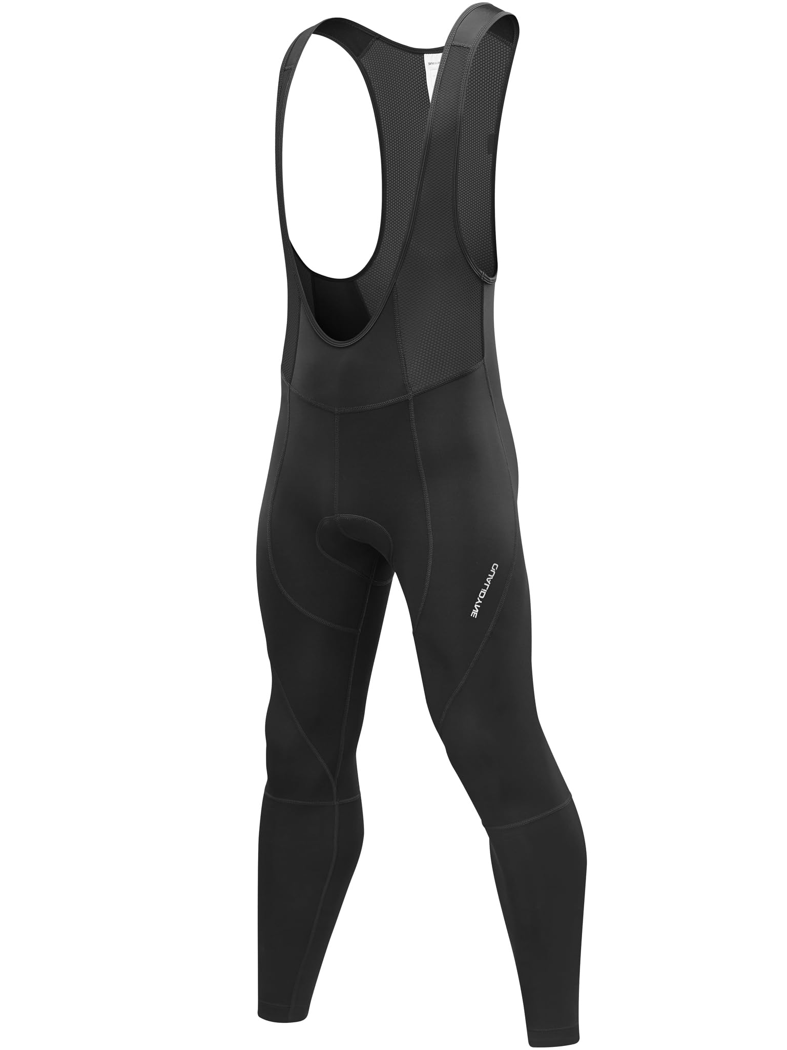 qualidyne Men's Thermal Cycling Bib Tights Padded Fleece-Lined