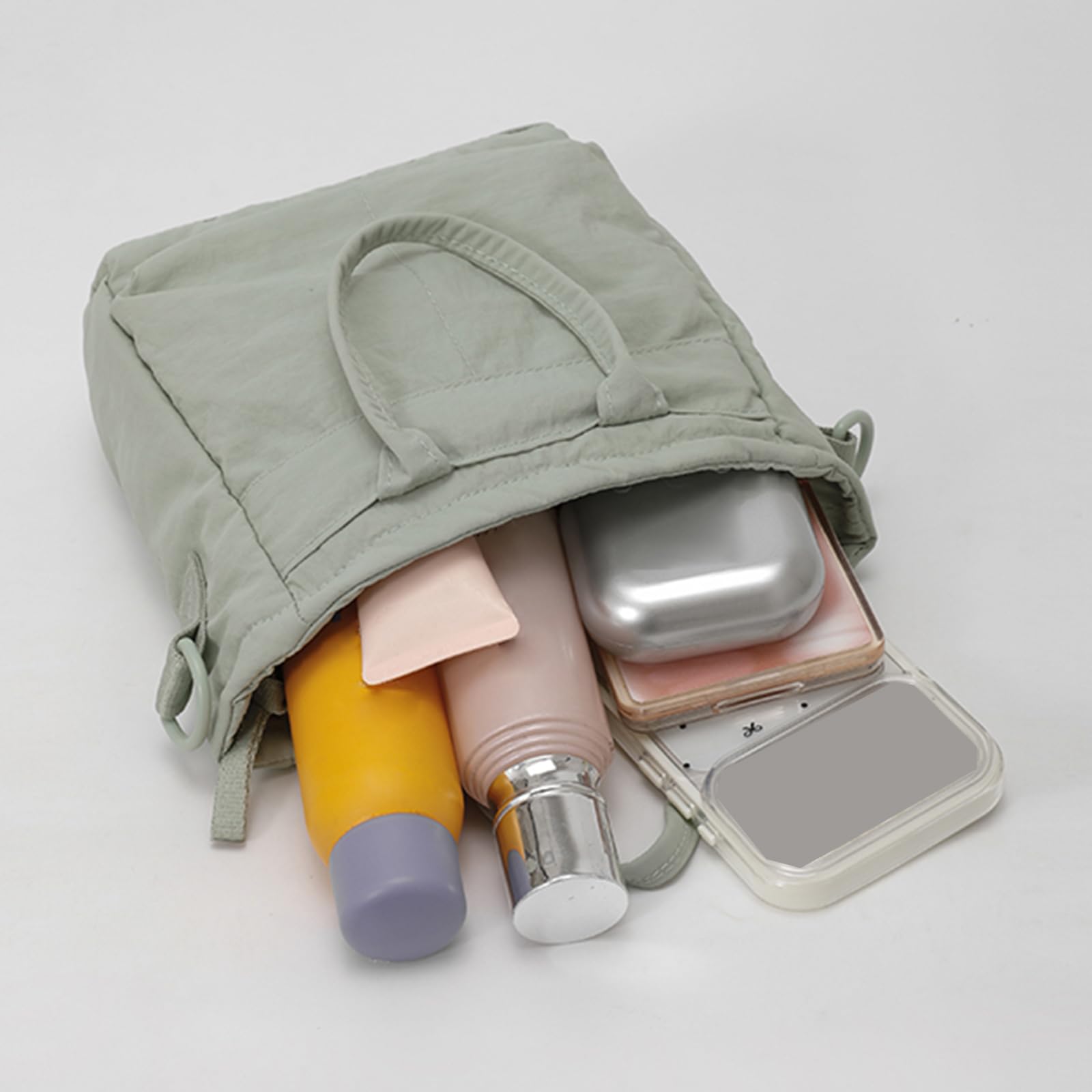 Borsa da lavoro da donna in nylon, grande capacità, | EcoGleam Borsa da donna in nylon, tracolla regolabile, grande capacità, borsa da viaggio per cosmetici